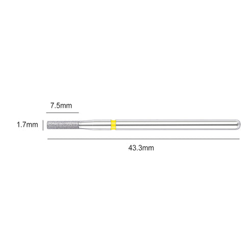 NMKL38 Electric Nail Drill File Tool, Small Barrel Shape Diamond Bit Cuticle Cleaner for Manicure Pedicure Kit