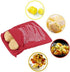 UPSTORE 4PCS 4 Red Microwave Potato Bags Reusable Baked Bag Potato Microwave Baking Pouches for Potato Pouch Cooking
