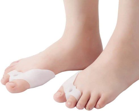 Gel Big Toe Bunion Guards and Protector, Bunion Pads, Toe Separators for Pain Relief from Crooked Toes and Hallux