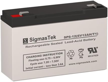 SigmasTek Battery Replacement Compatible with AJC C10S - 6 Volt 12 Amp Hour
