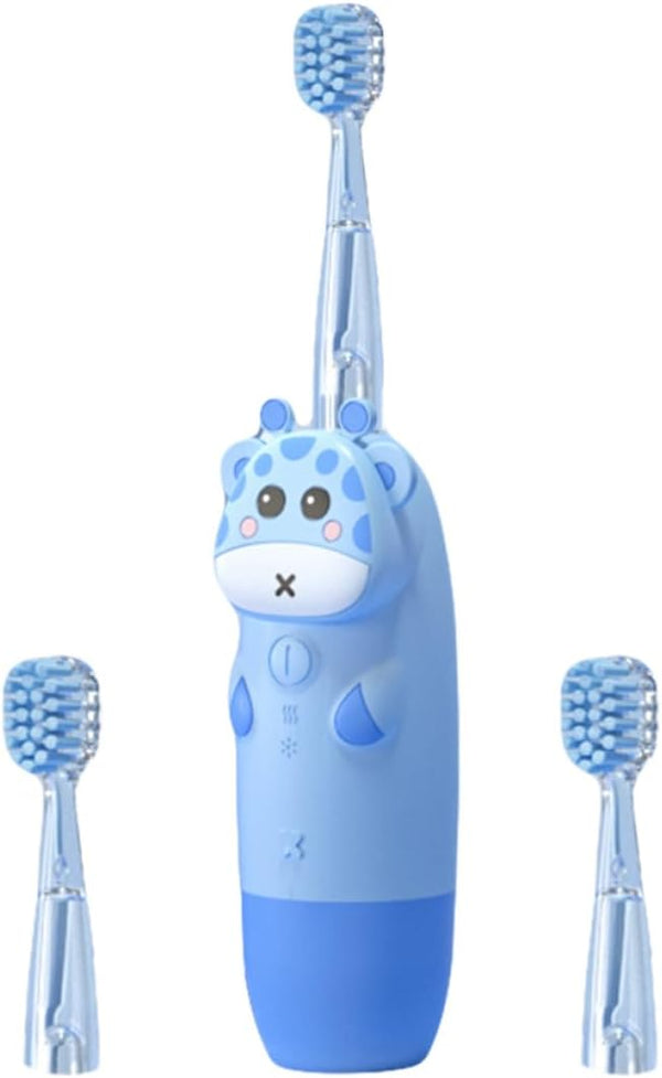 Electric Toothbrush Set 4pcs USB Rechargeable Sonic Toothbrush with 2 Blue Brush