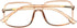 Shiratori Woman's New Retro Blue Light Blocking Glasses, Big Frame Nerd Eyeglasses (Brown)