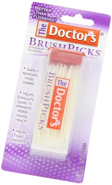 The Doctor's BrushPicks Interdental Toothpicks, 120 Count (Pack of 12)