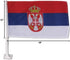 Moon (2 Pack) Country 12''x18'' Knives Serbia Car Window Vehicle Flag - Party Decorations Supplies For Parades - Prime
