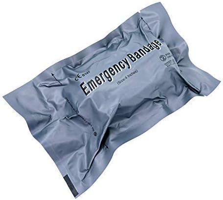 LINE2design Israeli 4” Compression Bandage, Sterile First Aid Wound Dressing - Pack of 2 for Medical Trauma Care