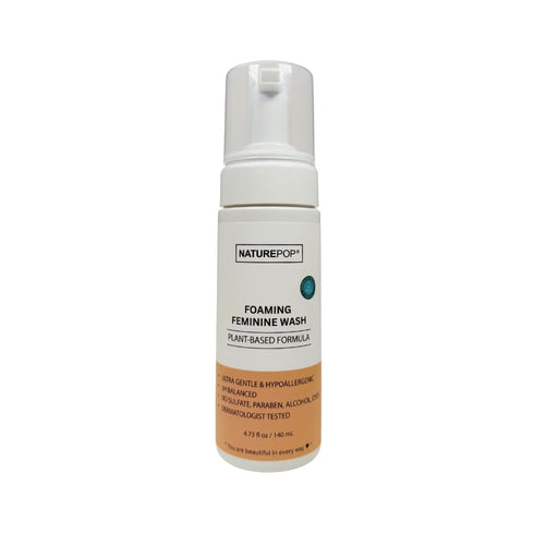 Naturepop Feminine Wash - pH Balanced Intimate Cleanser for Sensitive Skin with Lactic