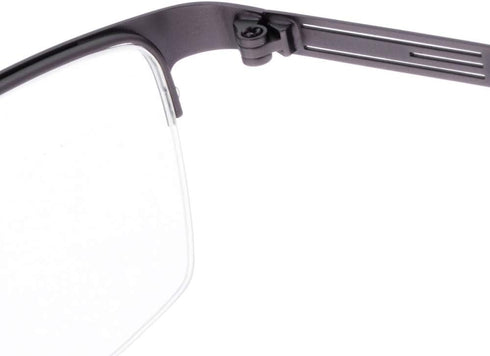 Jcerki Photochromic Gray Reading Glasses +0.50 Strength Half Frame Men Eyeglasses