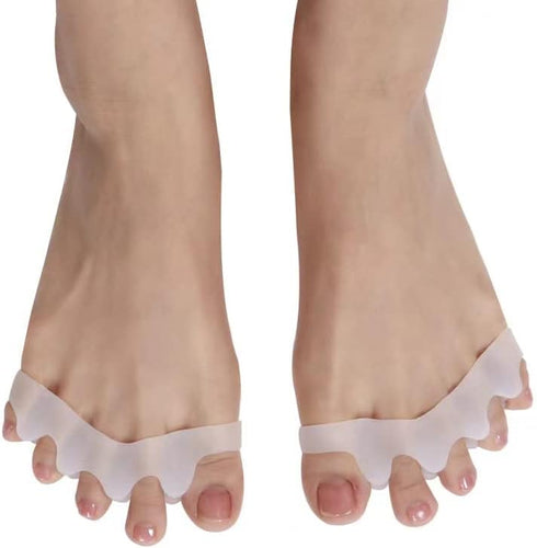 Toe Separators for Athletes - Pink-A Toe Straighteners for Foot Pain Relief, Plantar Fasciitis, Bunions, Crossfit