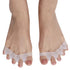 Toe Separators for Functional Fitness Athletes - Toe Straighteners for Foot Pain Relief, Plantar Fasciitis, Dark Black-A