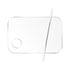 2 Pcs Acrylic Makeup Palette, Makeup Mixing Tray with Spatula for Beauty Salon Color Cream Liquid Foundation Mixing
