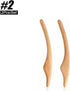 MObyat Slimming 1Set 2Pcs-Set Professional Natural Wood Scraping Stick Scraper for Fat Burner Back Shoulder Neck Waist