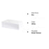Purple Q Crafts White Hard Gift Box, 14" x 9" x 4" Rectangle Favor Box with Magnetic Closure Lid