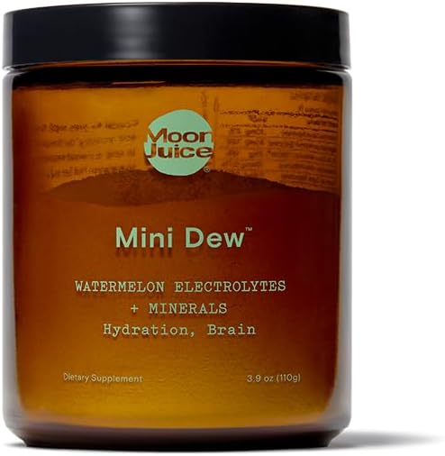 Moon Juice Mini Dew Electrolytes Powder - Watermelon Flavor, 30 Servings, Hydration & Brain Function, Sugar Free, Vegan
