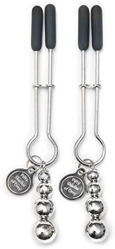 Pinch Fifty Shades of Grey The Nipple Clamps - Adjustable Weight Metal Nipple Clamps for Sex Pleasure - Silicone Coated