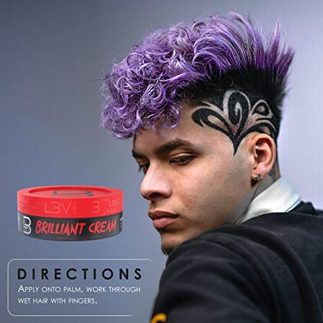L3 Level 3 Brilliant Cream - Hydrates Hair, Improves Texture and Shine, Delivers Natural Style Look