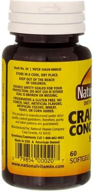 Nature's Blend Cranberry Concentrate 500 mg Soft Gels, 60 ct, Pack of 2