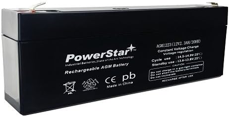 PowerStar 12V 2.3Ah Casil CA1223 DSC Alexor System Replacement Sealed Battery