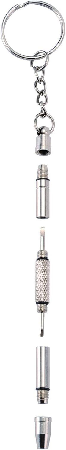 5 in 1 Mini Precision Optical Keychain Screwdriver for Glasses, Jewelry, and Watch Repair