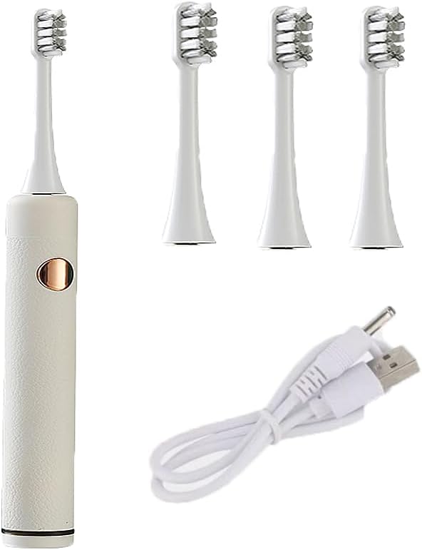 OUGEER Sonic Electric Toothbrush for Adults,Rechargeable Electric Power Toothbrush,4 Working Modes,with 4 Sonic