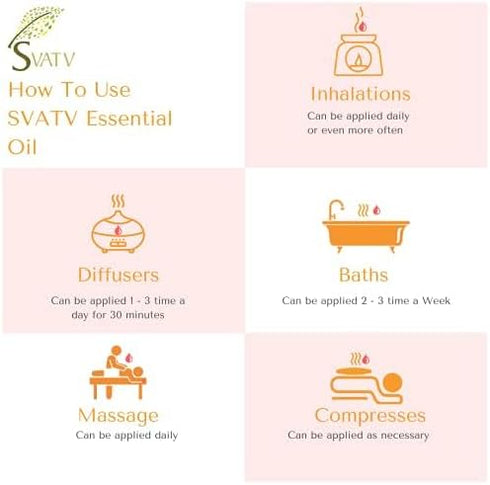 SVATV Tea Tree Essential Oil, Therapeutic Grade Aromatherapy Oil for Diffuser, Yoga, Massage, 10 ml
