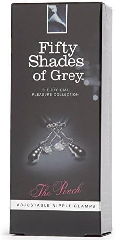 Pinch Fifty Shades of Grey The Nipple Clamps - Adjustable Weight Metal Nipple Clamps for Sex Pleasure - Silicone Coated
