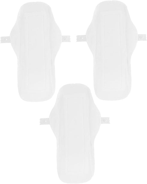 TOPPERFUN 3pcs Reusable Washable Cotton Sanitary Pads for Women Leak Resistant Menstrual Napkins