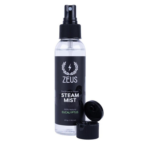 ZEUS 100% Natural Eucalyptus Oil Steam Mist - Aromatherapy Spray for Shower & Bath, 4 oz