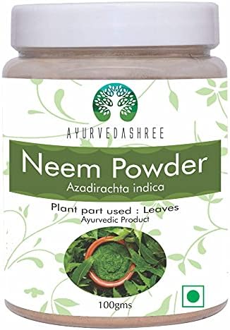 Neem Leaf Powder 100 Gm - Azadirachta Indica, Wild Crafted Neem Leaf Powder, Very Bitter Supplement for Skin Hair and