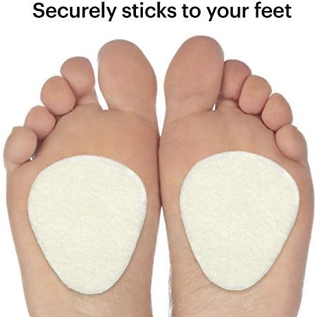 12-Pack Metatarsal Foot Pads for Pain Relief, 1/4” Thick Ball of Foot Cushions for Women and Men