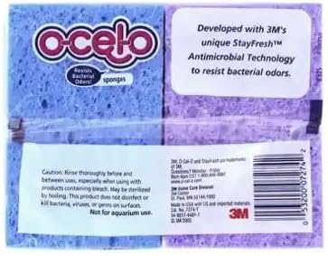 ocelo 4 (Pack 6) O-Cel-O Cellulose Sponges, Assorted Colors ea