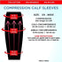 Compression Calf Sleeves Extra Wide - Soothing Gradient Support with Comfortable Cuffs