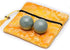 BRABUD 1.4'' Blackish Green Marble Chinese Baoding Health Stress Exercise Balls with Bag BSWQ001
