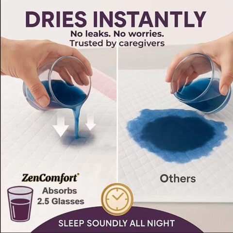ZenComfort 2XL 30 36 30pcs Thick x Bed Pads Disposable Adult Premium Underpads Chucks Pads for Incontinence
