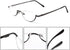 REAVEE 2 Pack Retro Designer Half Moon Reading Glasses for Women and Men, Stylish Slim Spring Hinge Half Frame with