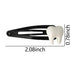 Tooth Shaped Hair Clips, Goth Gothic Halloween Hair Accessories for Women Girls, Y2K Snap Clips Barrettes