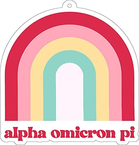Alpha Omicron Pi Rainbow Air Freshener, 2/Pack, Flowers & Sunshine Scent