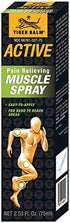 TIGER BALM Active Muscle Spray, 2.53 fl. oz., Muscle Rub and Analgesic Spray for Soreness and Discomfort