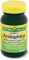 Spring Valley Probiotic Acidophilus Dietary Supplement, 30 Count