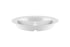 G.E.T. CP-530-W-EC Heavy-Duty 3 Compartment Plastic Divided Plates, Deep Sided, 9", White (Set of 4)