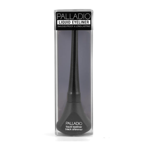 Palladio Liquid Eyeliner, Black Shimmer, Waterproof, Highly Pigmented, Includes Easy G Wand Applicator