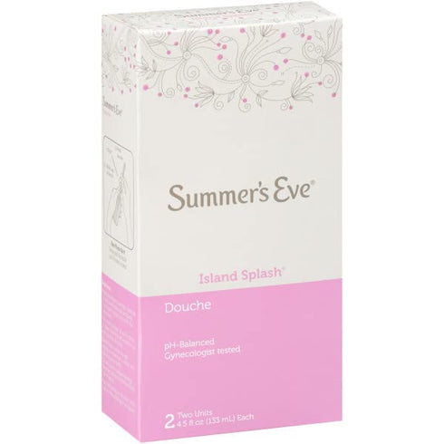 Summer's 4.5 2 Count (Pack 1) Eve Island Splash Feminine Cleansing Douche, Odor Control, pH Balanced, Gynecologist