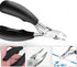 Toenail and Fingernail Clippers Set | Large Toenail Clippers for Ingrown or Thick Nails | Stainless Steel Nail Clippers