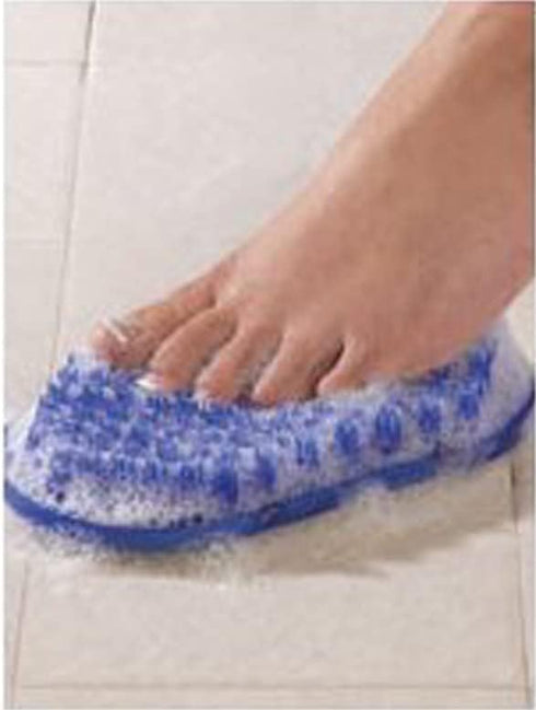 Soapy Toes Travel Sized Foot Scrubber Massages & Cleans Tired Feet, Suction Cups to Tub- Shower Floor | Easy Foot Care