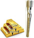 55Dental Gold Toothbrush, Tynex Bristle, Medium Soft, 18K Gold Plated Toothbrush