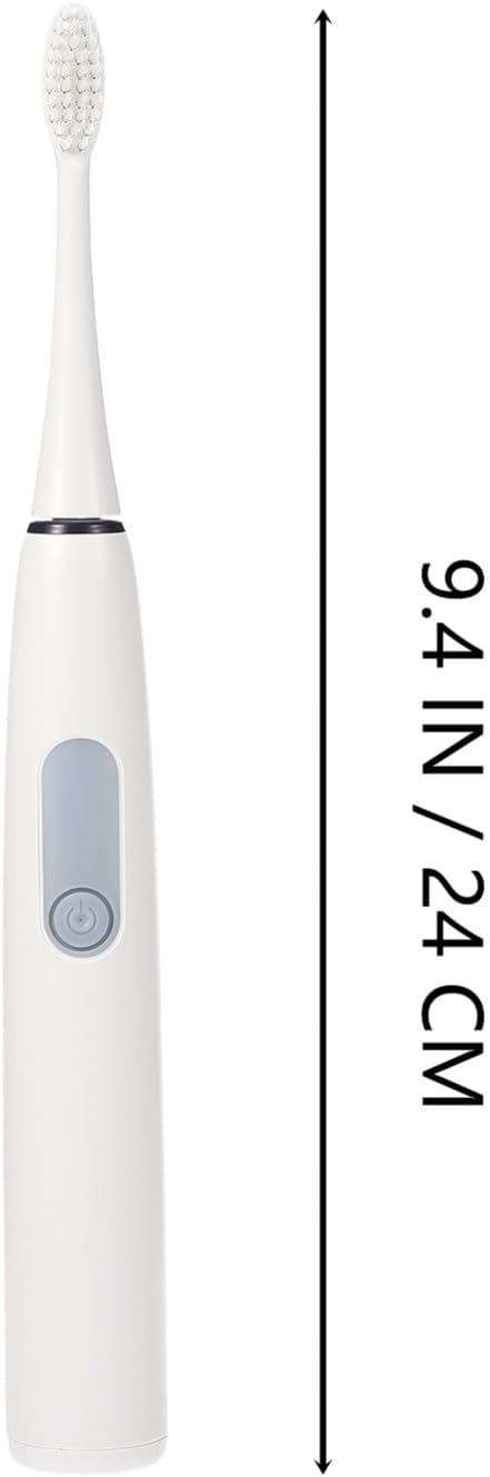 Wakauto Electric Toothbrush with Soft Bristles Battery Powered Oral Care Brush for Adults Ergonomic Design