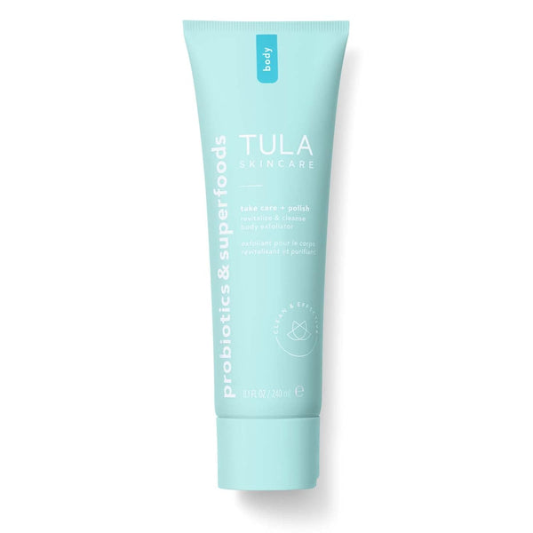 TULA Skin Care Take Care + Polish - 2-in-1 Body Exfoliator with AHAs, 8.1 fl oz