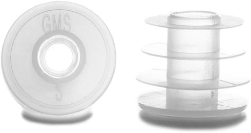 GMS Press in Bottle Adapter Plug for Oral Medication Syringes - Reusable BPA Free Plastic, 25 Count