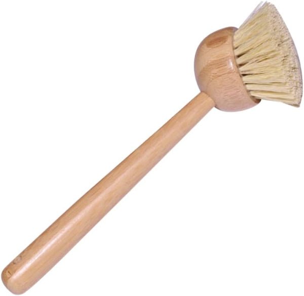 Zerodeko Wok Cleaning Tool, Wooden Dish Brush Kitchen Cleaning Sponge Bath Tub Scrubber