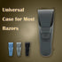 2-Pcs Silicone Razor Case, JCSMARTEC Rubber Safety Travel Shaver Cover Bag Protector, Portable Waterproof Razor Carrying Case (2-PACK)