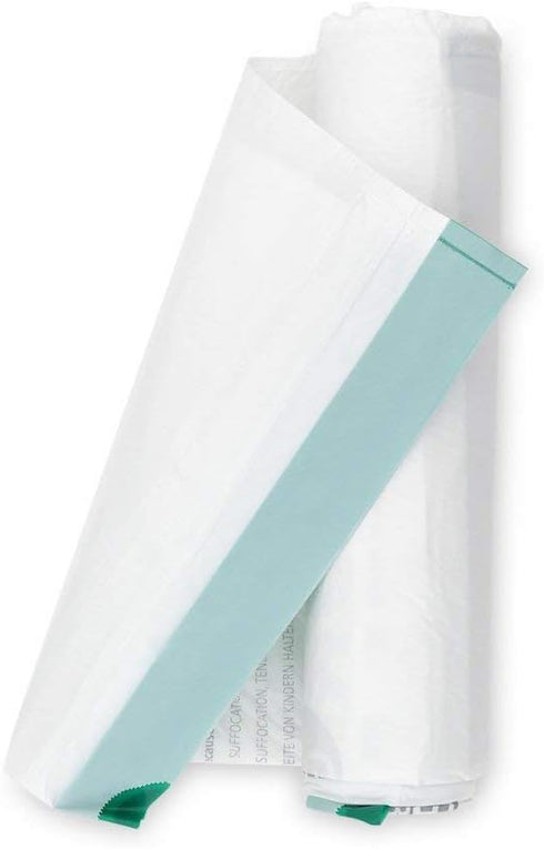 Brabantia PerfectFit Trash Bags, Size G / 6-8 Gallon, Thick Plastic Liners with Tie Tape Drawstring Handles (20 Bags)